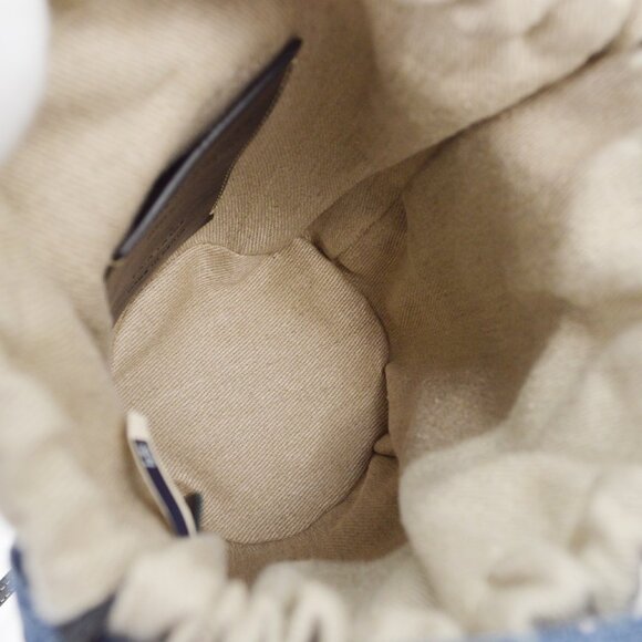 Chloe x Mifuko Woody Small Denim Basket Bag 02-23-68-65 D30G9X NQ00797 - Picture 9 of 10